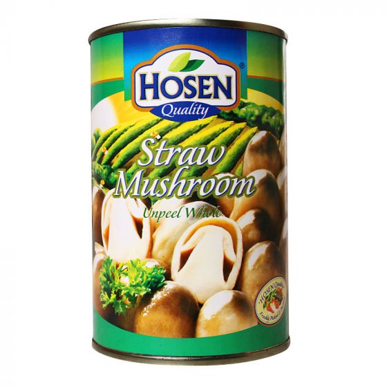 Hosen Unpeel Whole Straw Mushroom (425G) 好顺 整粒鲜草菇 (425克)