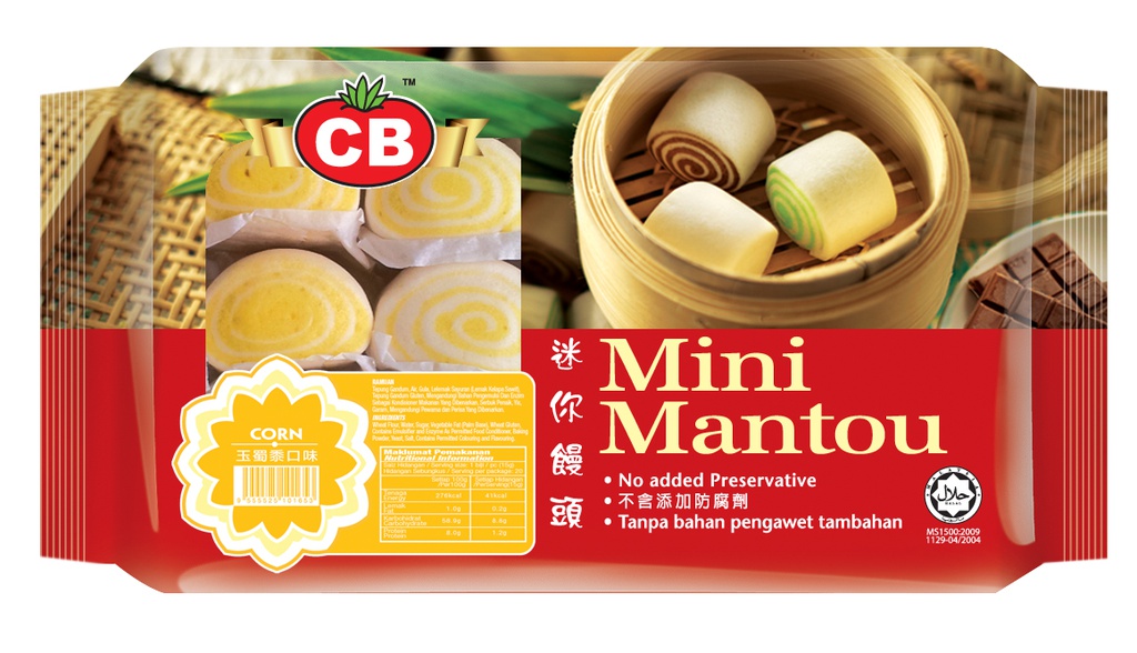 CB Mini Mantou - Corn 20pcs (300G) CB 迷你馒头 - 玉蜀黍 20个 (300克)