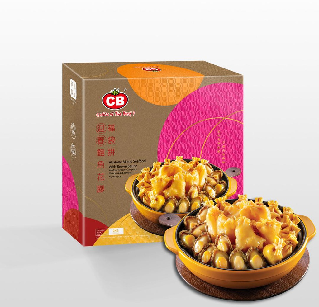 CB Abalone Mixed Seafood with Brown Sauce (2KG) CB 迎春鲍鱼花胶福袋拼 (2公斤)