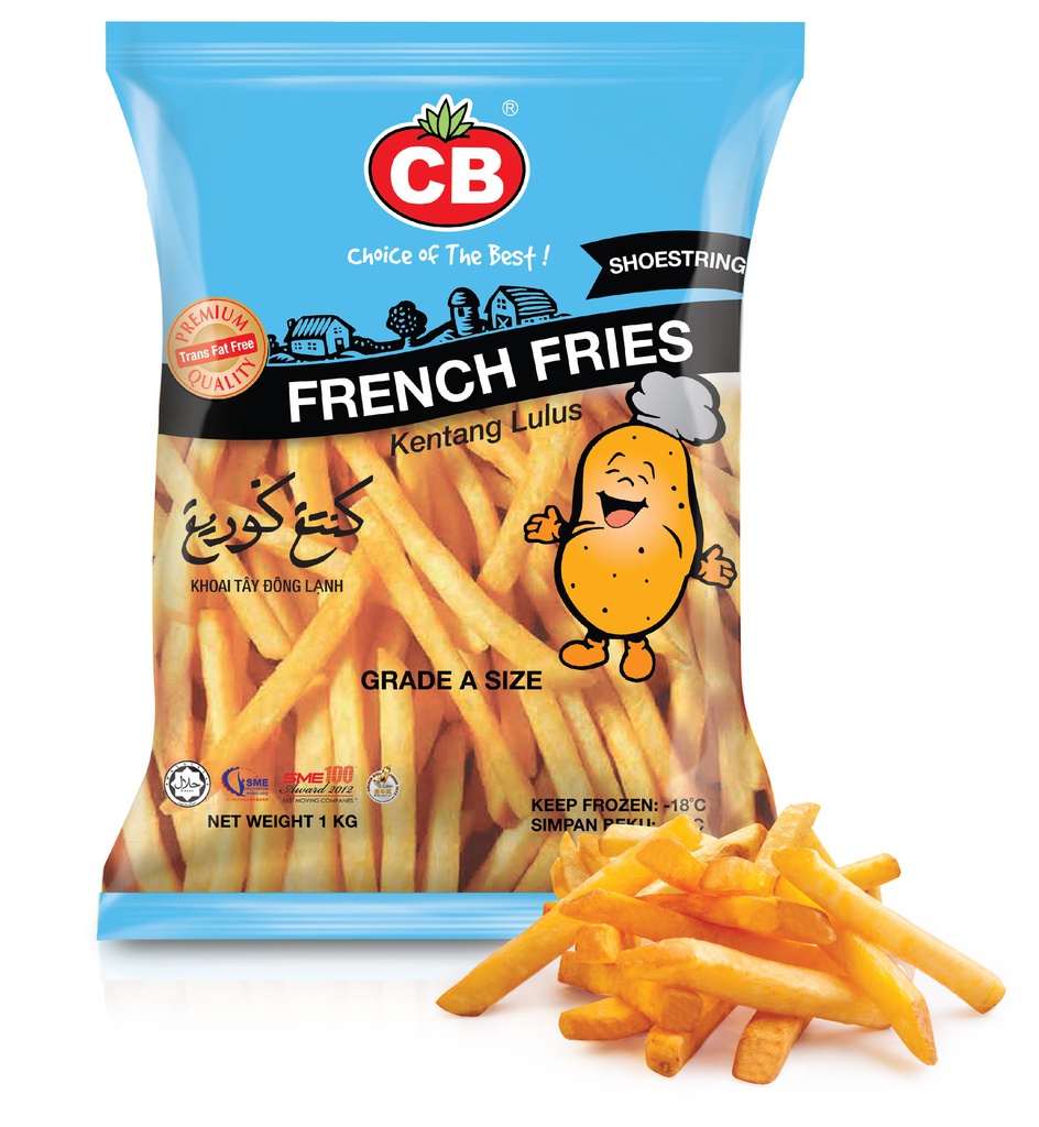 CB French Fries Shoestring (1KG) CB 直条型薯条 (1公斤)