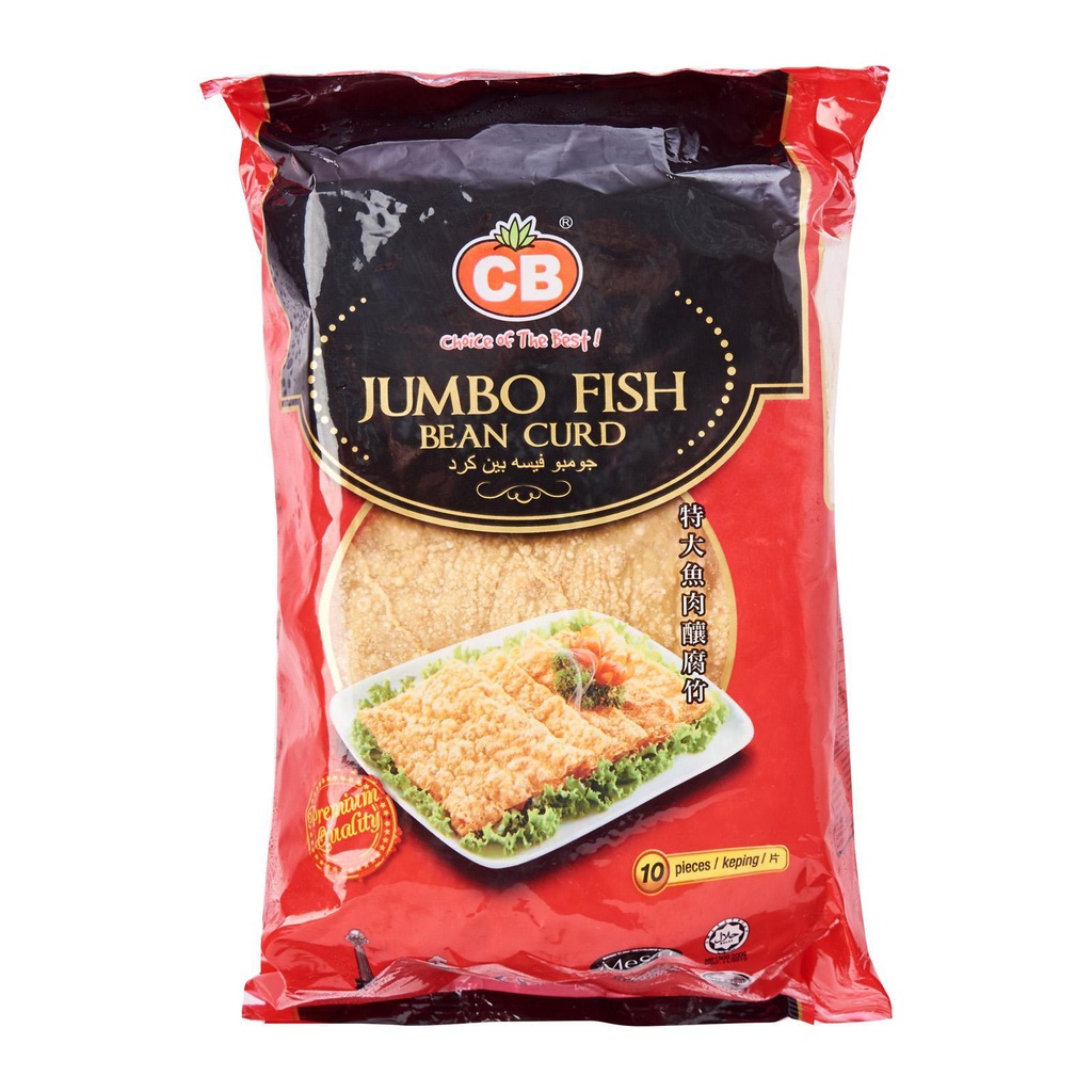CB Jumbo Fish Bean Curd 4×7 10pcs± (350G) CB 特大鱼肉釀腐竹 4×7 10个 (350克)