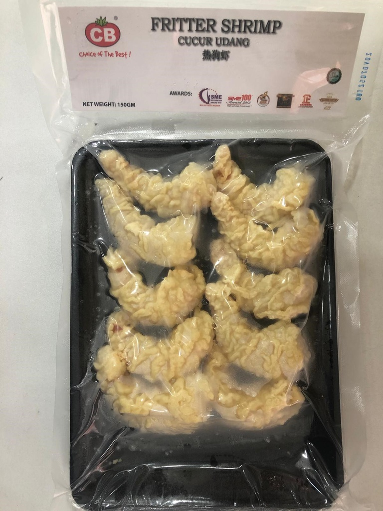 CB Pre Fried PD Fritter Shrimp 10pcs (150G) CB 热狗虾 10个 (150克)