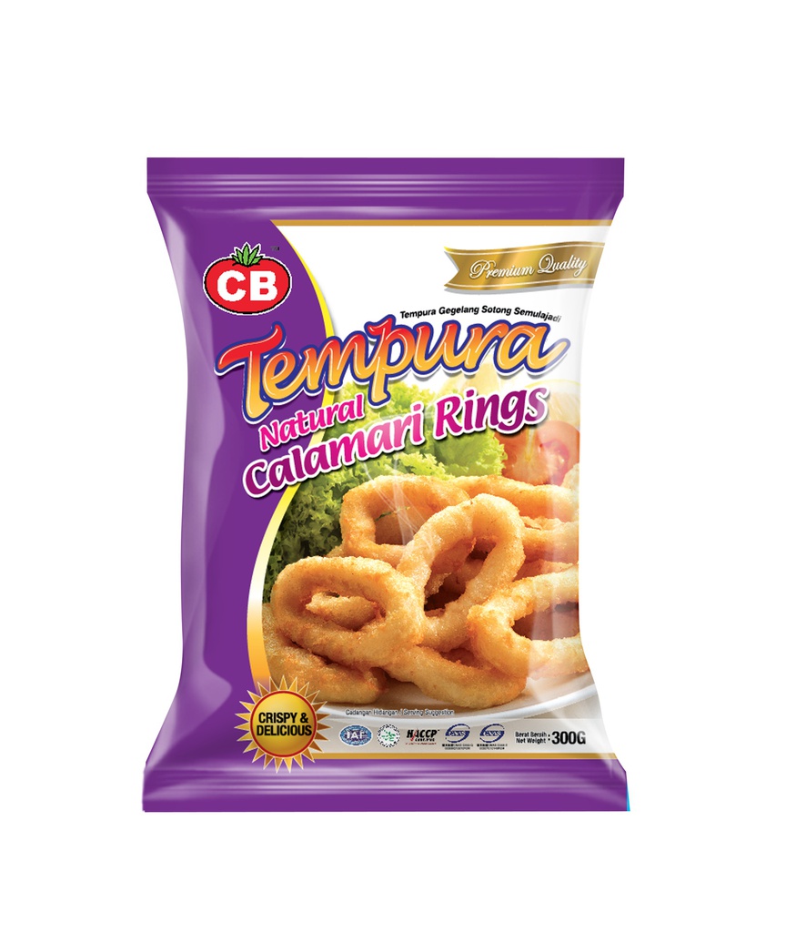 CB Tempura Natural Calamari Rings (300G) CB 日式纯正墨鱼圈 (300克)