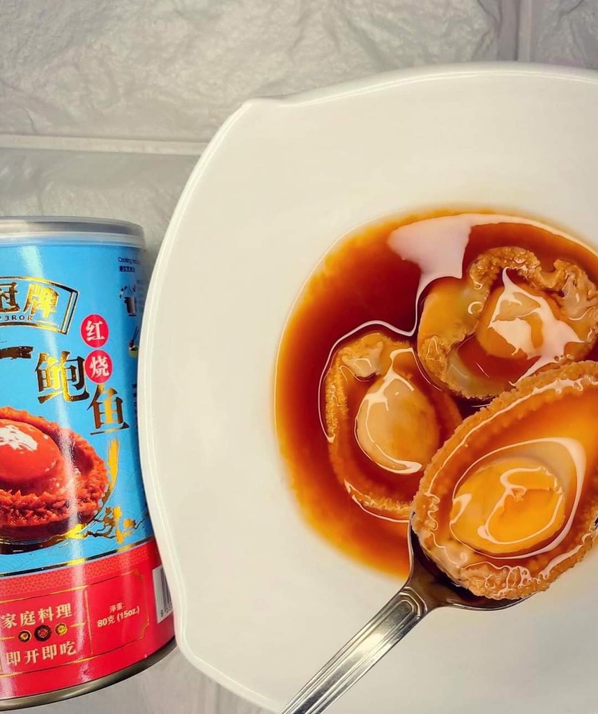 EMPEROR China Canned Abalone in Braised 3pcs (80G) 皇冠牌 罐头红烧鲍鱼 3头 (80克)