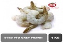 Frozen PTO Grey Prawn (1KG) 冷冻风尾虾 (1公斤)