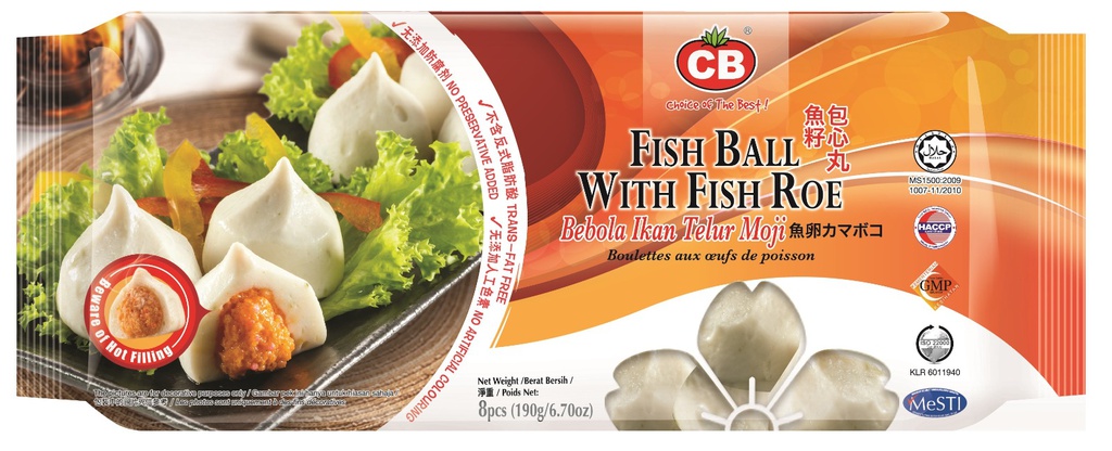 CB Fish Ball with Fish Roe CB 鱼籽包心丸