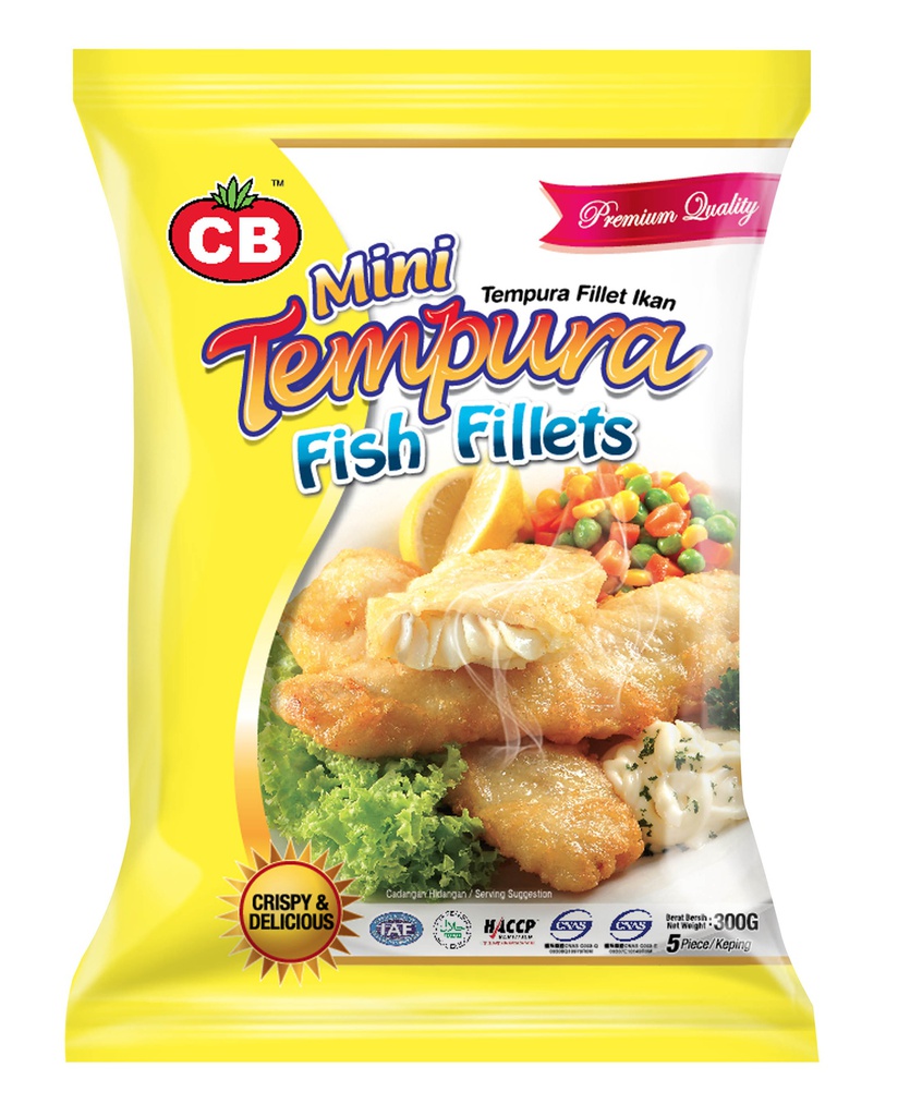 CB Mini Tempura Fish Fillet 5pcs± (300G) CB 日式鱼片 5pcs± (300克)