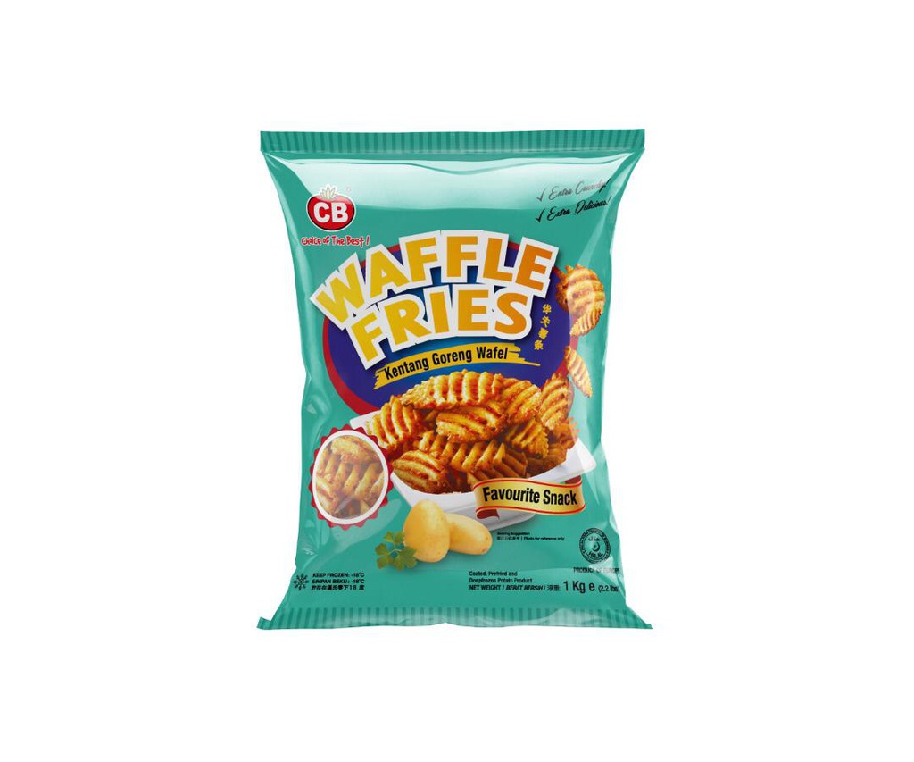 CB Waffle Fries (1KG) CB 方格炸薯条 (1公斤)