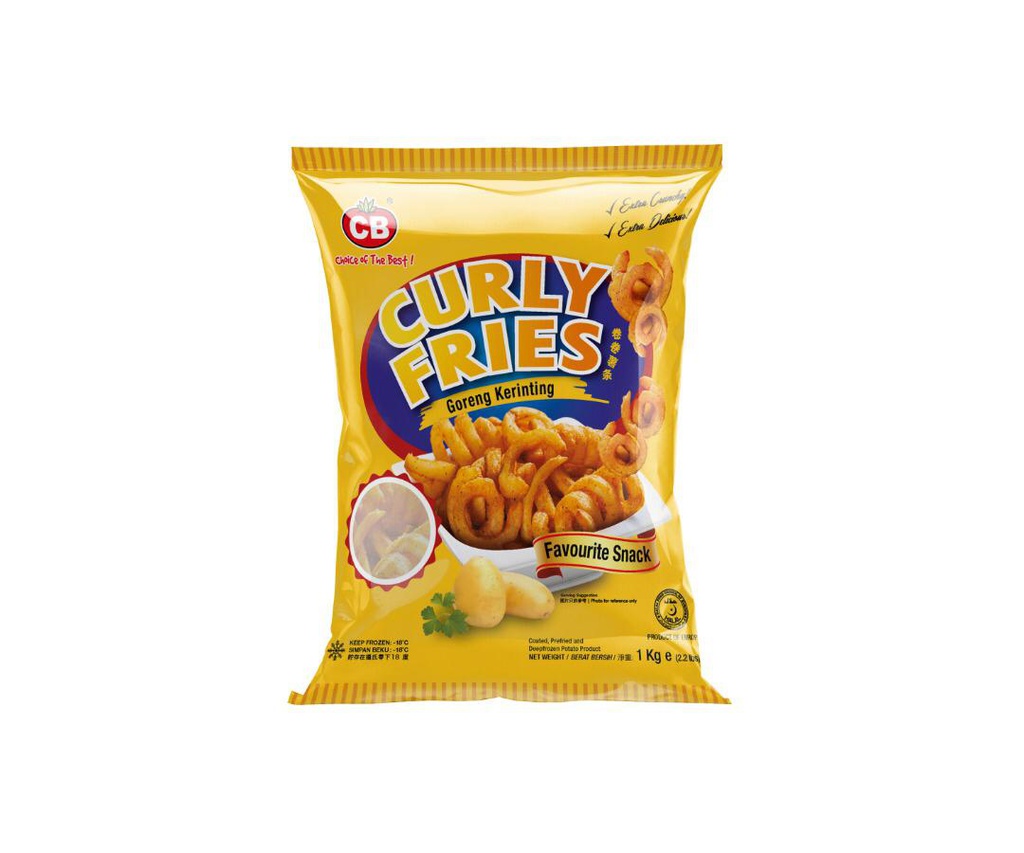 CB Curly Fries (1KG) 旋风薯条 (1公斤）