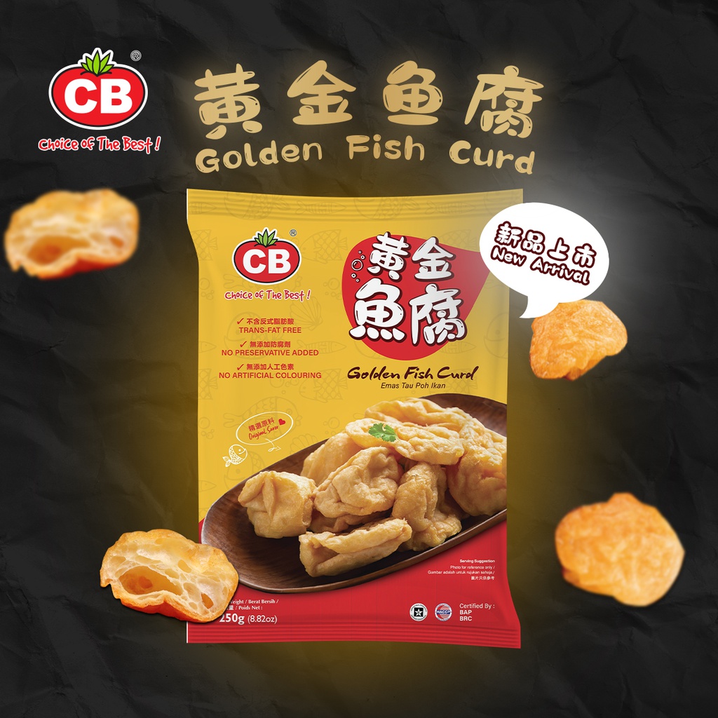 CB Golden Fish Curd 22-24Pcs (250g) 黄金鱼腐