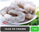 16/20 Frozen PD Prawn (1KG)(5)  16/20冷冻虾肉 (1公斤)(5)