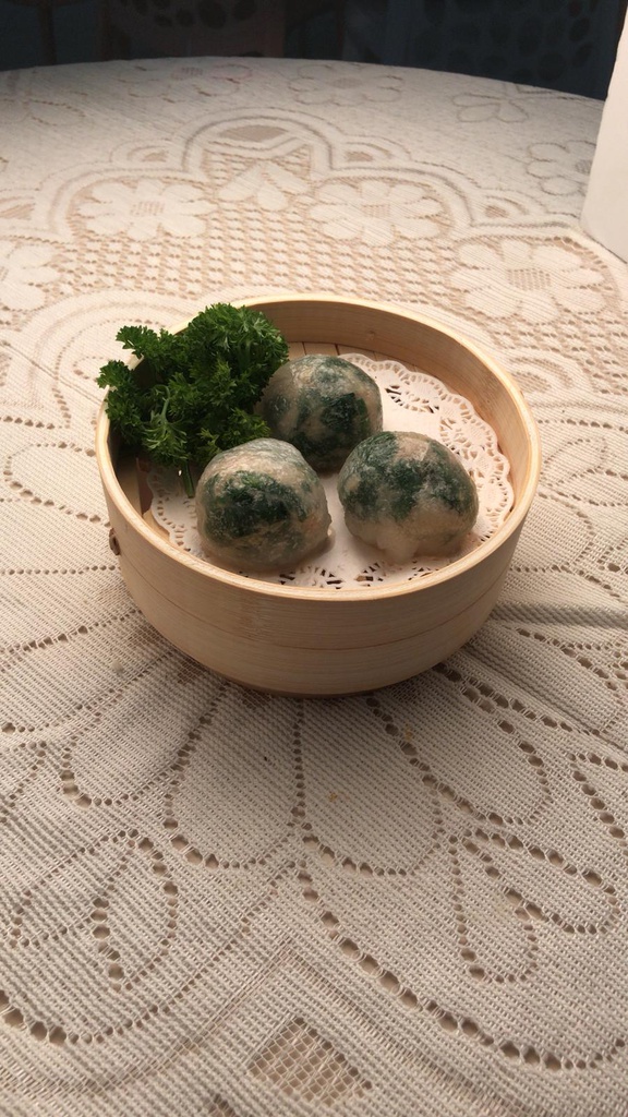 Handmade Spinach Crystal Dumpling (6PCS) 手工菠菜晶 (6PCS)