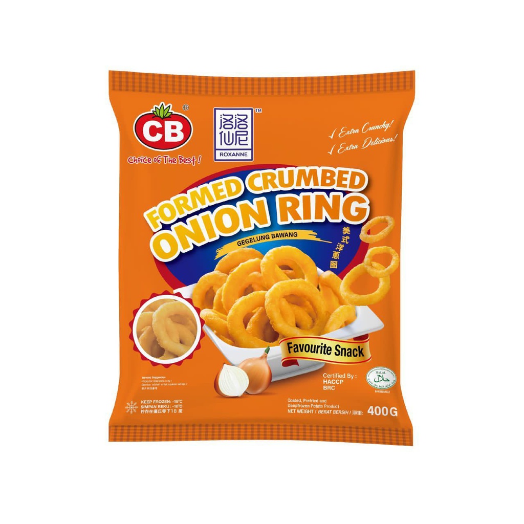 CB Formed Crumbed Onion Ring (400g) CB美式洋葱圈 (400G)