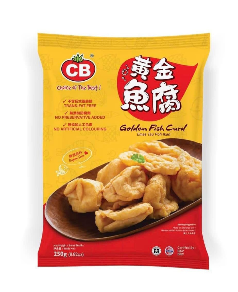 CB Golden Fish Curd 22-24Pcs (250g) 黄金鱼腐