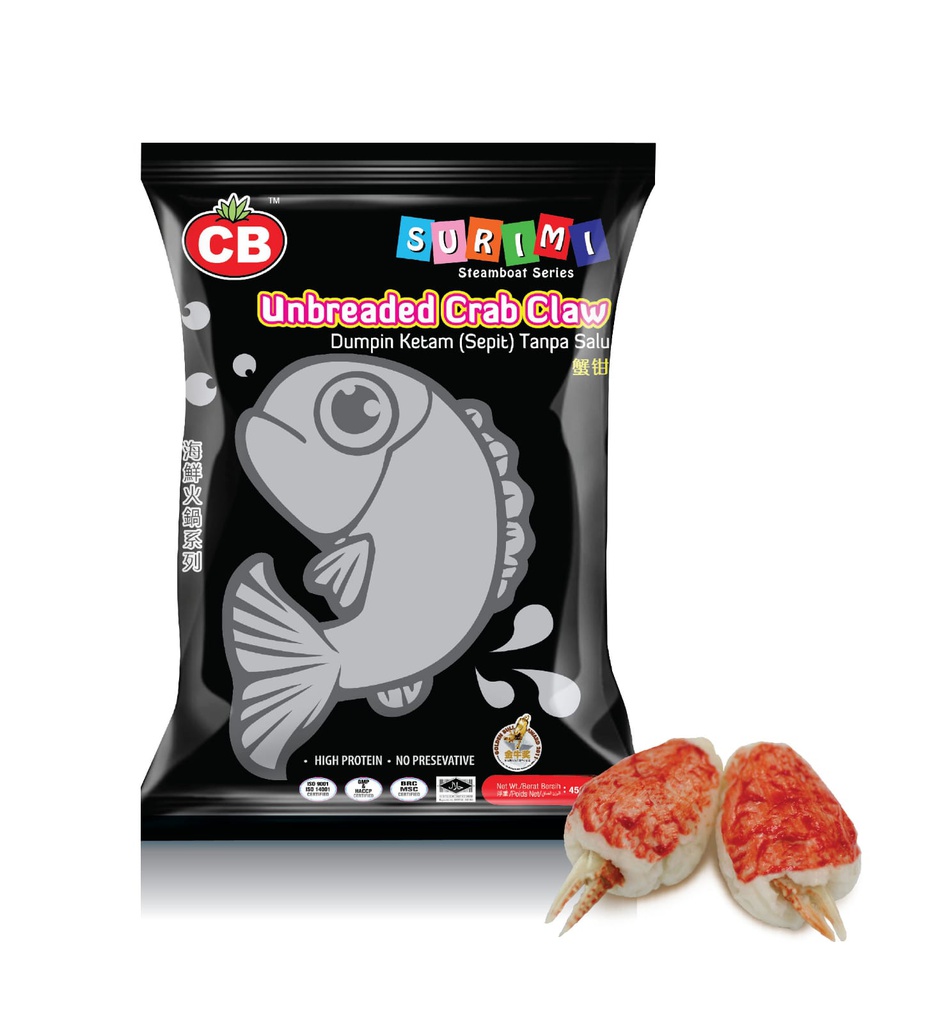 CB Unbreaded Crab Claw 20pcs± (450G) CB 蟹钳 20个± (450克)