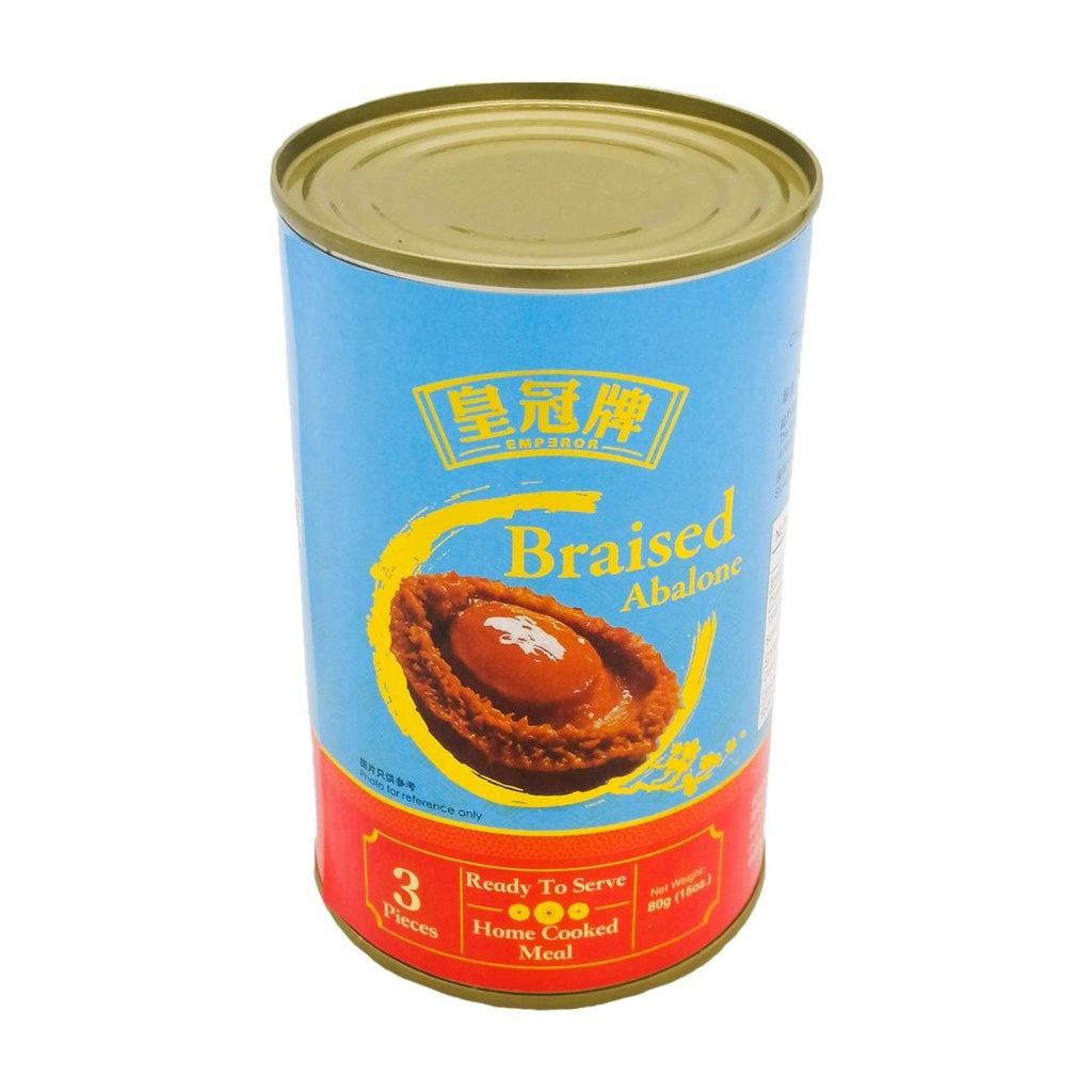 'EMPEROR' China Canned Abalone in Braised 3pcs (425g) '皇冠牌' 罐头红烧鲍鱼 3头 (425克)