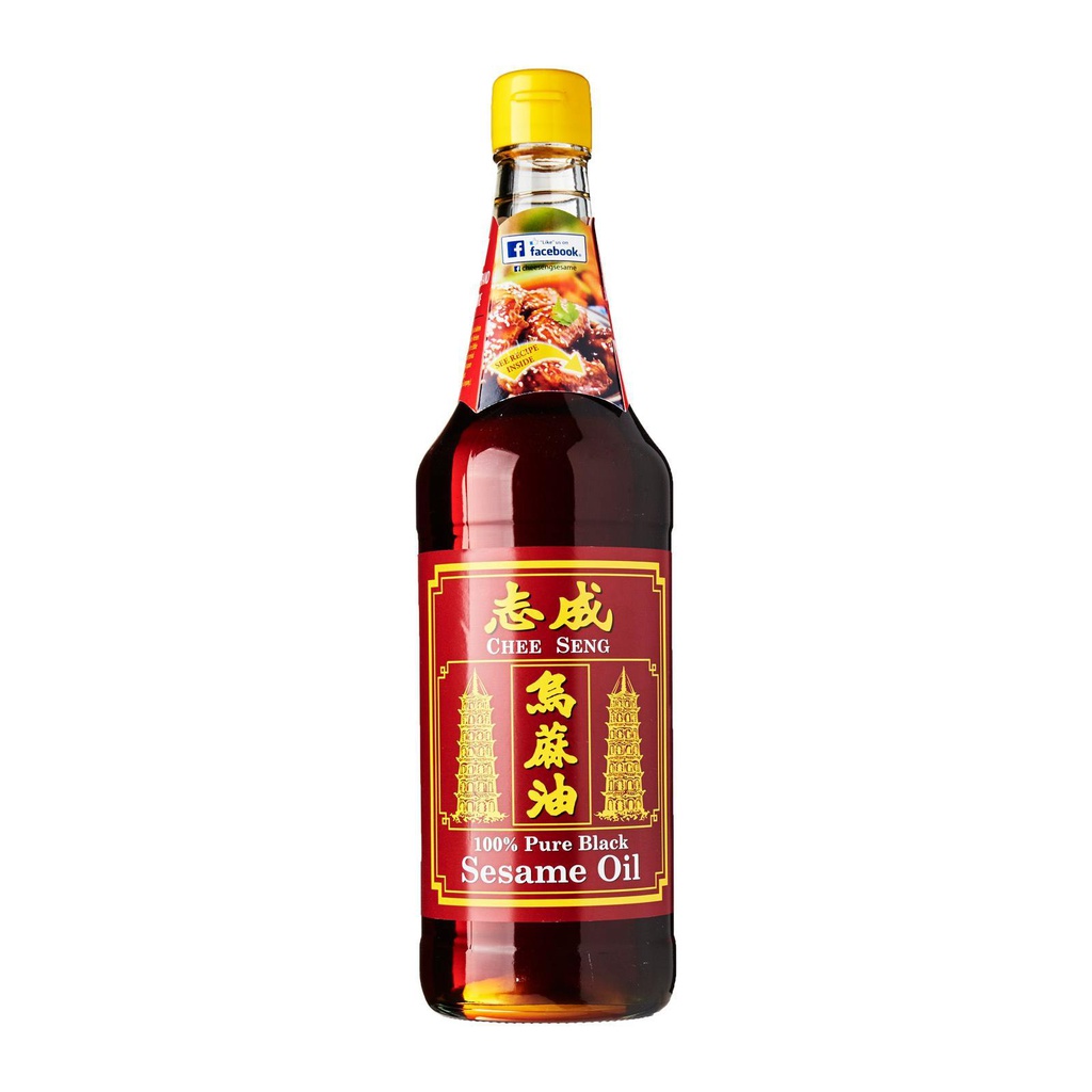 Chee Seng Pure Black Sesame Oil (320ML) 志成 纯正乌麻油 (320毫升)