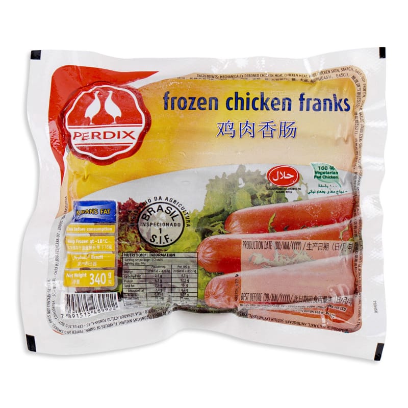 Perdix Chicken Franks Sausage (340G) Perdix 鸡肉香肠 (340克)
