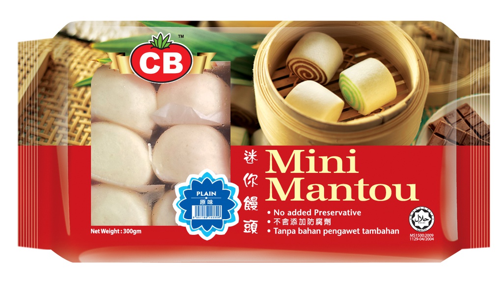 CB Mini Mantou - Plain 20pcs (300G) CB 迷你馒头 - 原味 20个 (300克)