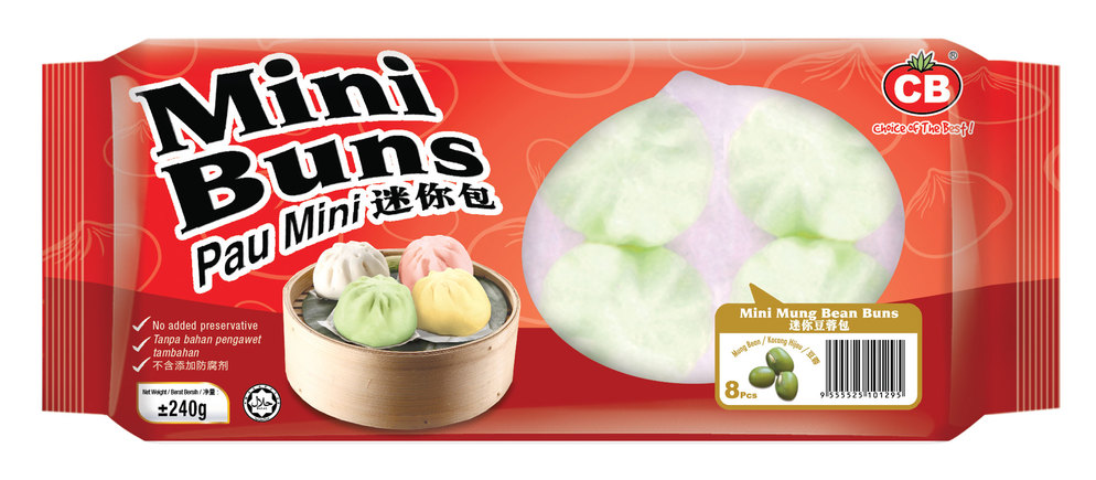 CB Mini Mung Bean Bun 8pcs (240G) CB 迷你豆蓉包 8个 (240克)