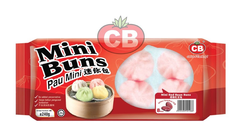 CB Mini Red Bean Bun 8pcs (240G) CB 迷你红豆包 8个 (240克)
