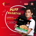 Jay Chou Endorsed - Liang Puff Paratha (5pcs) Chives 周杰伦代言 - 粮全其美葱油手抓饼（5片装）🌮